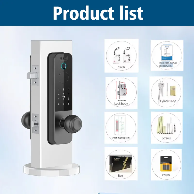 Houten deurslot met gezichtshe - Smart Door Lock Wifi recensie en prijs