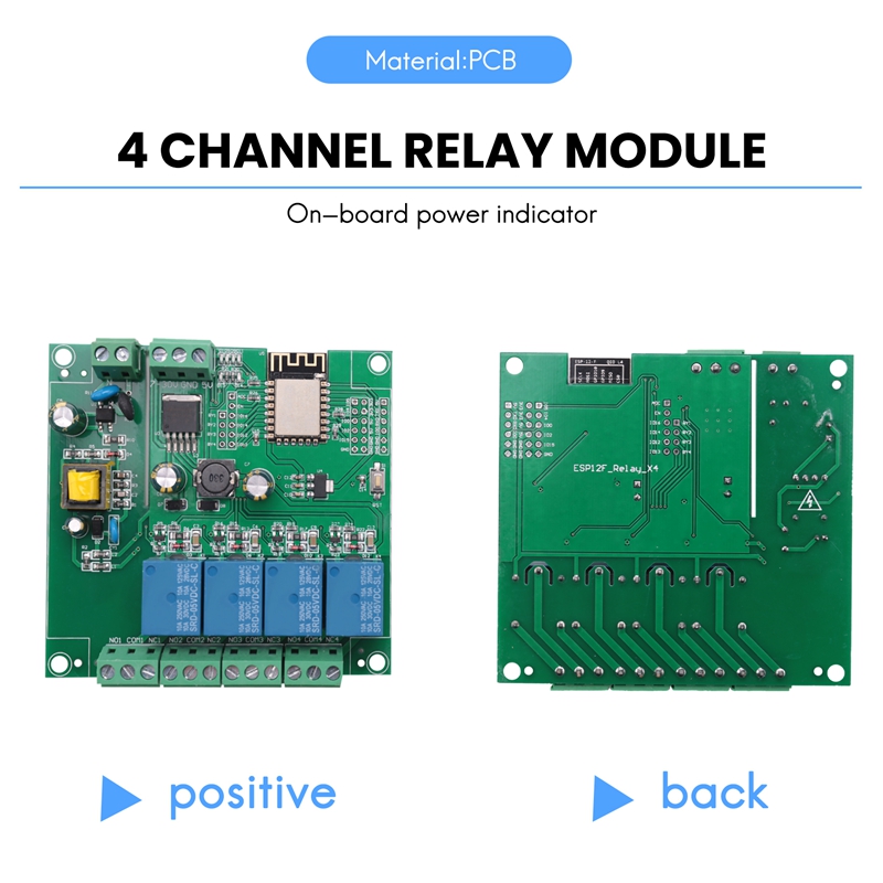 ESP8266 Draadloze WIFI 4-kanaa - Esp8266 Relay Module recensie en prijs