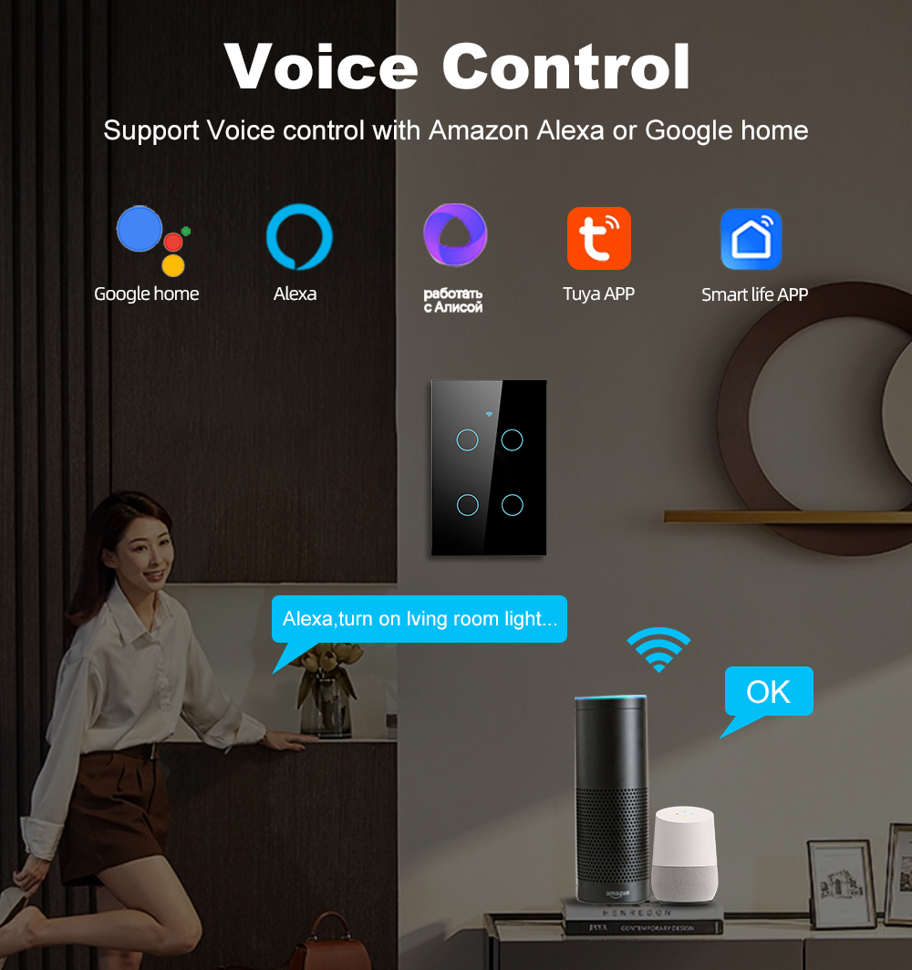 Smart Life Wifi+Bluetooth Touc - Smart Light Switch Wifi recensie en prijs