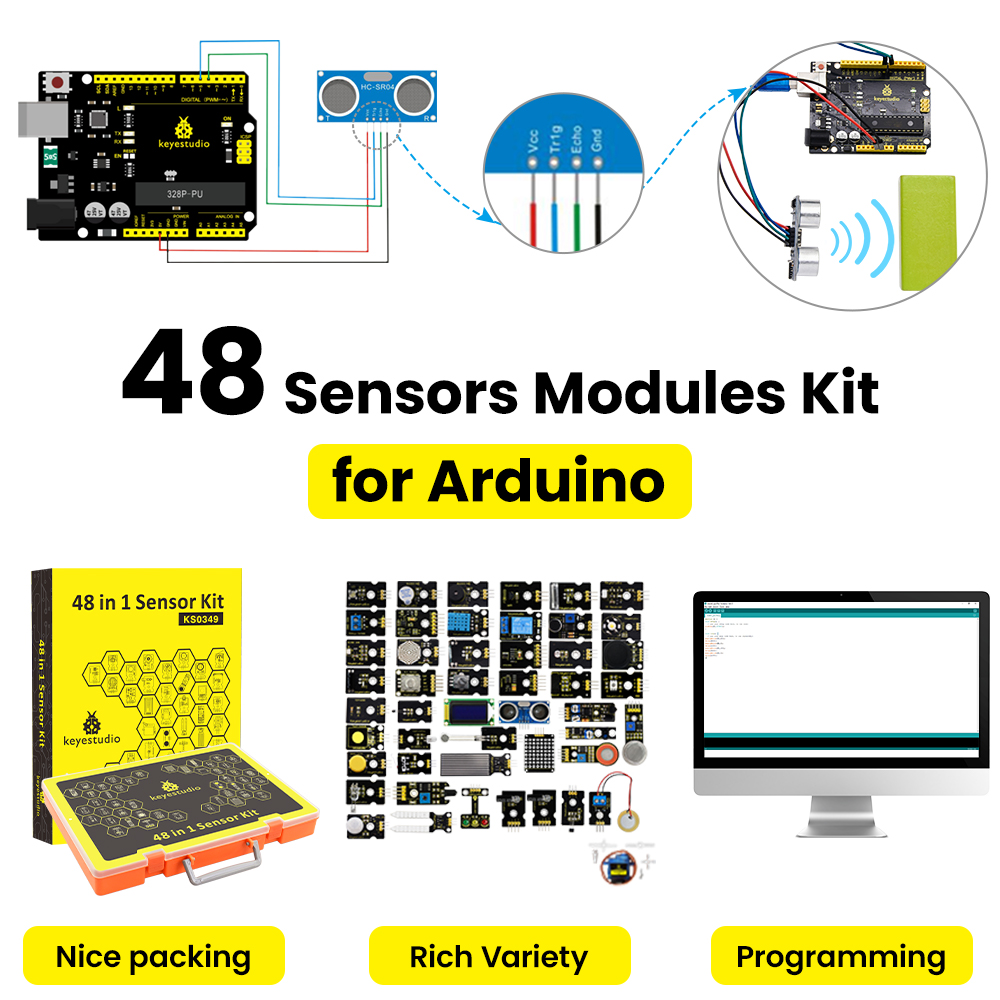 Keyestudio 48-in-1 Sensor Star - Esp32 Smart Home Kit recensie en prijs